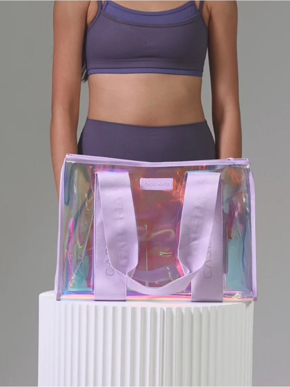Casetify Lavender Iridescent Soap Bubble Jelly Tote - Picture 3 of 3
